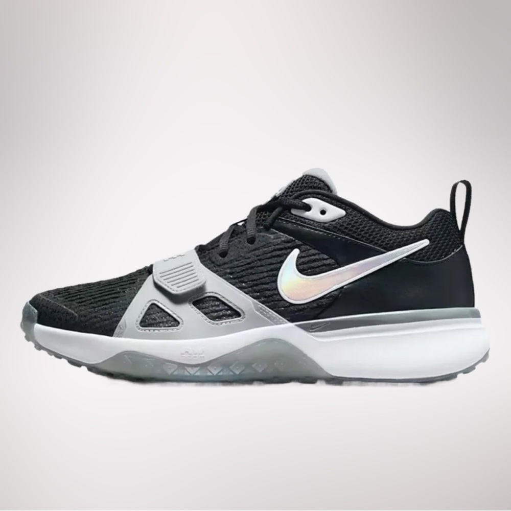 Nike Air Zoom Diamond Elite Turf Baseball Shoes Black Grey Men’s Sz 7 NEW - Picture 2 of 6